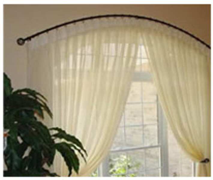 Arch Curtain Rod in Curtain