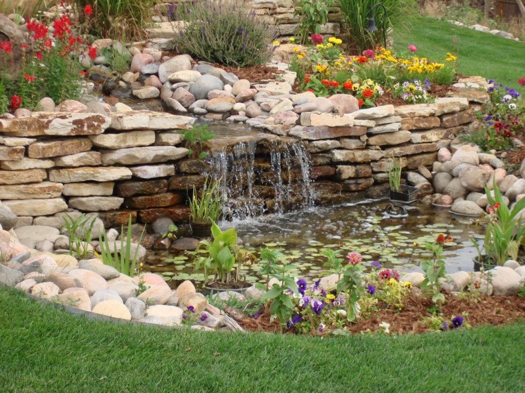 Backyard Waterfall Ideas in Garden