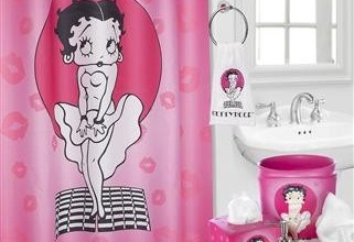 321x500px Betty Boop Shower Curtain Picture in Curtain