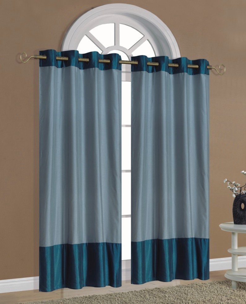 Blue Grommet Curtains in Curtain