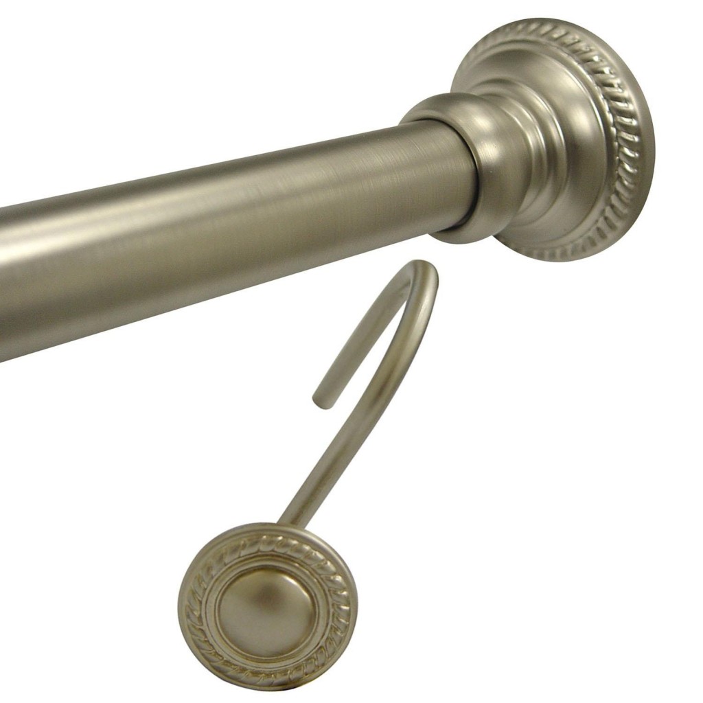 Brushed Nickel Curtain Rod in Curtain