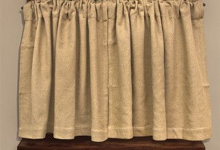 612x492px Burlap Cafe Curtains Picture in Curtain