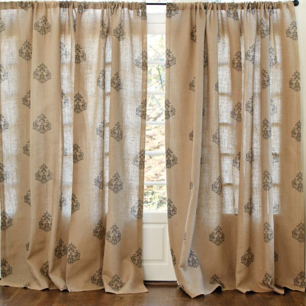 Burlap Curtains For Sale in Curtain
