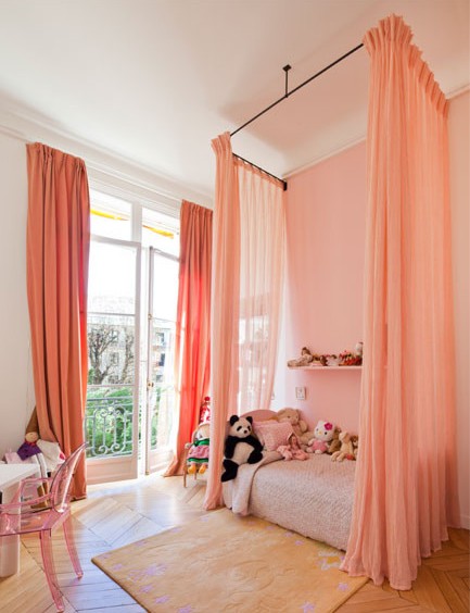 Canopy Bed Curtains For Kids in Curtain