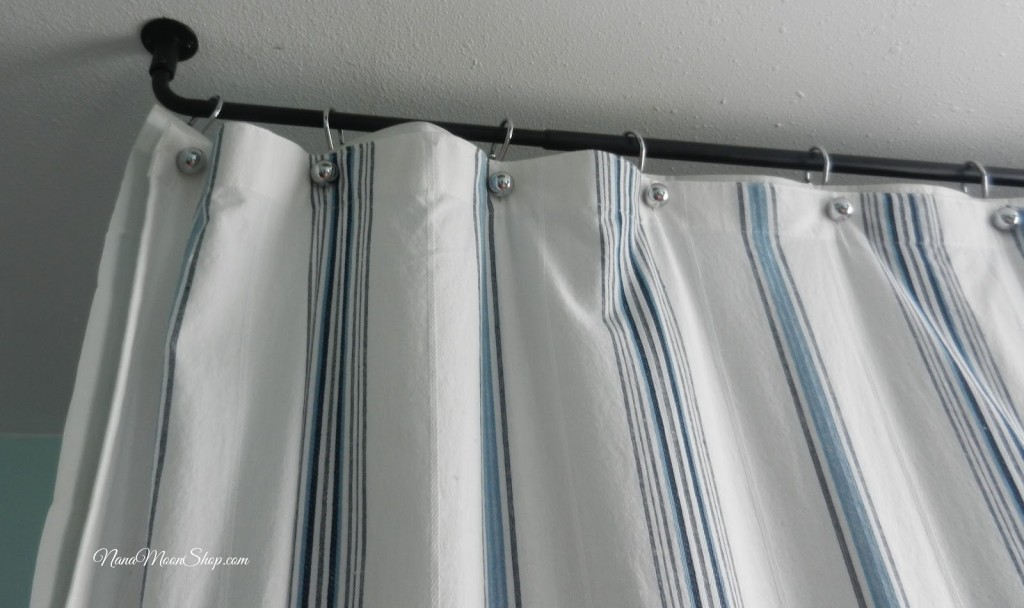Ceiling Mounted Shower Curtain Rod in Curtain