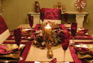 615x821px Christmas Table Settings Picture in Table
