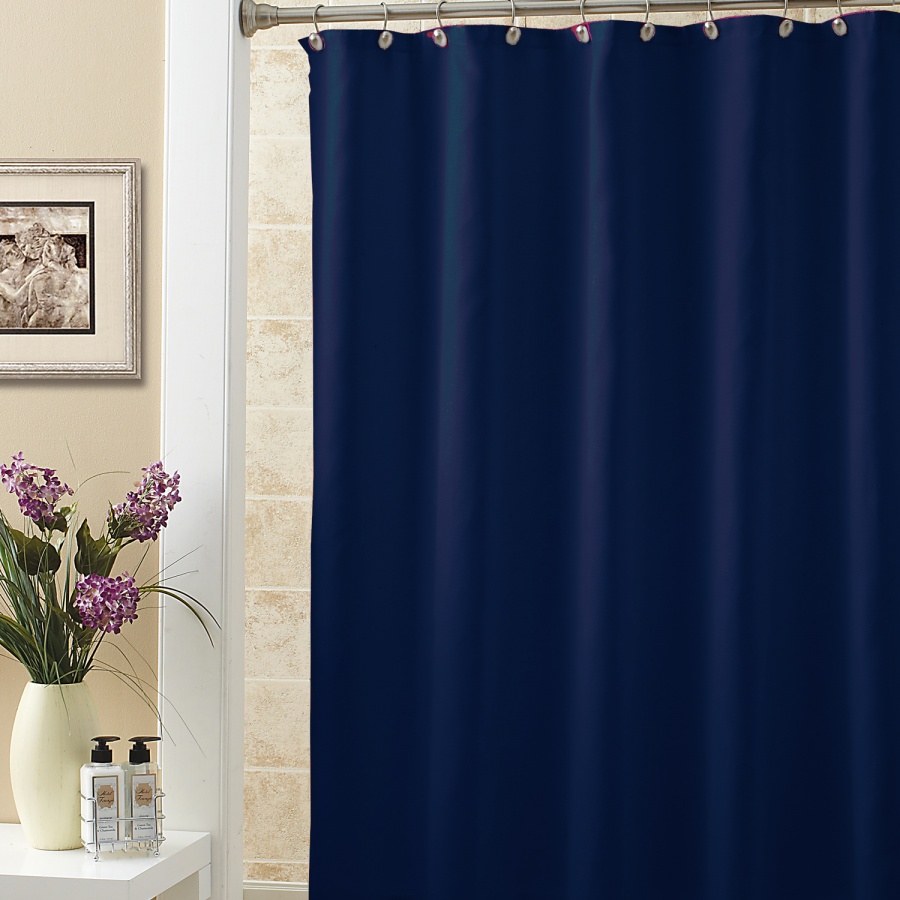 Cloth Shower Curtain Liner in Curtain