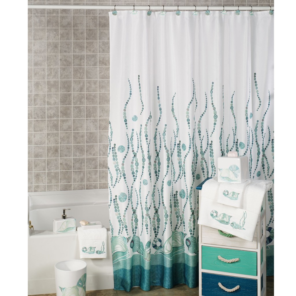 Coastal Shower Curtain in Curtain