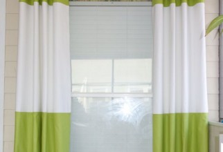 736x1021px Color Block Curtain Panels Picture in Curtain