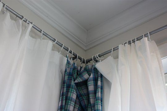 Conduit Curtain Rod in Curtain
