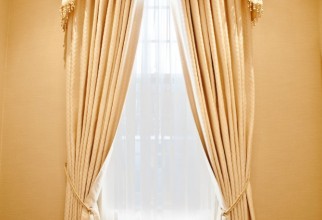 670x1007px Cream Colored Curtains Picture in Curtain