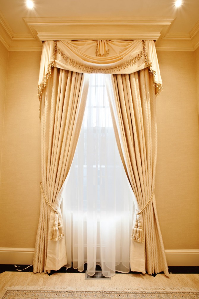 Cream Colored Curtains in Curtain