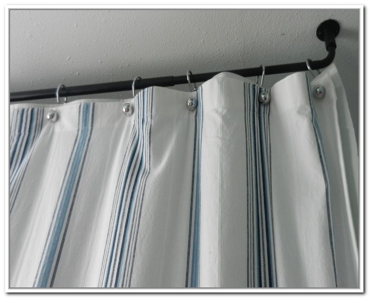 Curtain Rod Ceiling Mount in Curtain