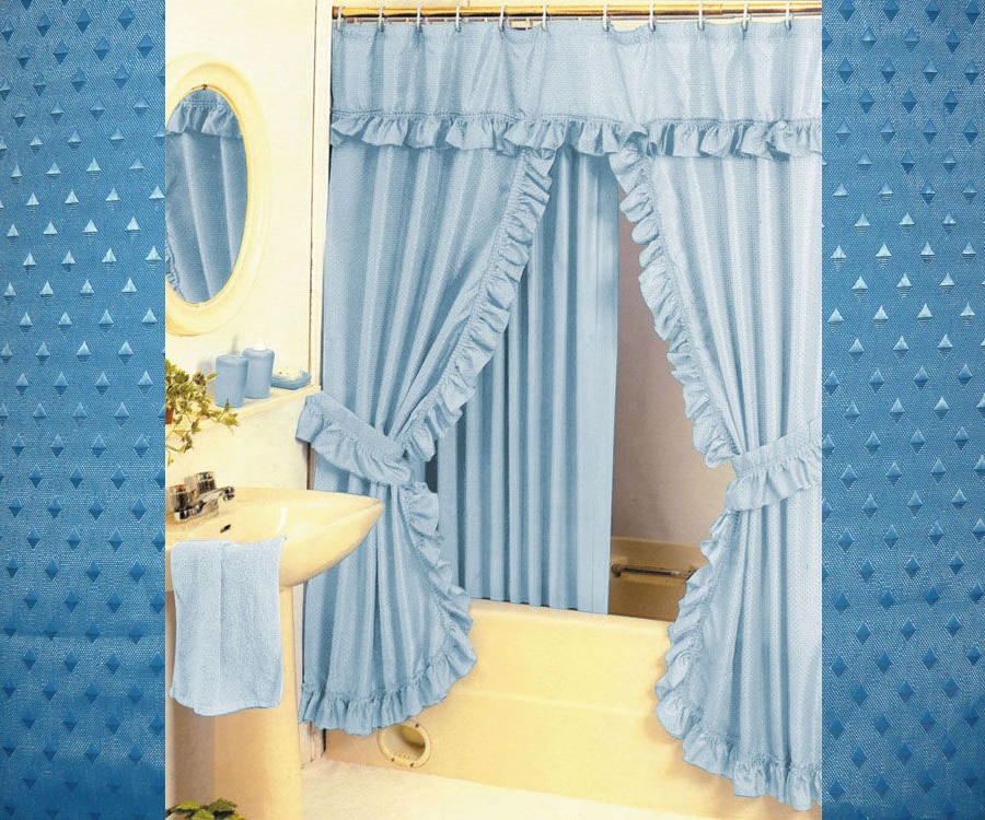 Double Swag Shower Curtain Sets in Curtain