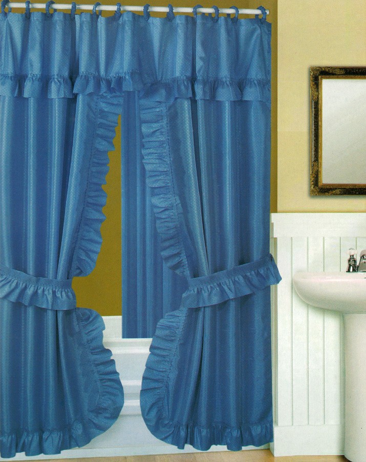 Double Swag Shower Curtains in Curtain
