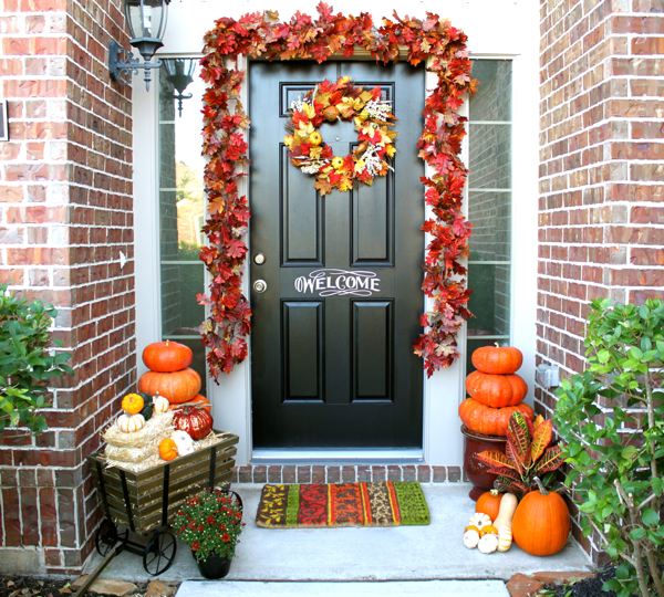 Fall Front Porch Decorations in inspiration