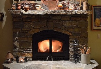 736x941px Fall Mantel Decorations Picture in Fire Place