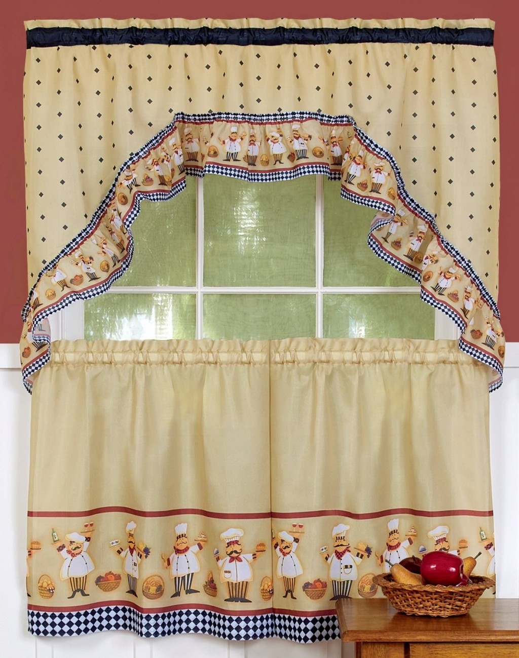 Fat Chef Curtains in Curtain