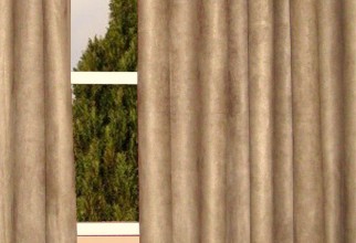 850x1143px Faux Suede Curtains Picture in Curtain
