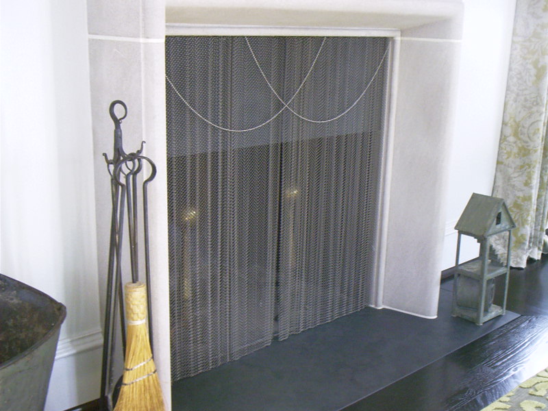 Fireplace Screen Curtain in Curtain