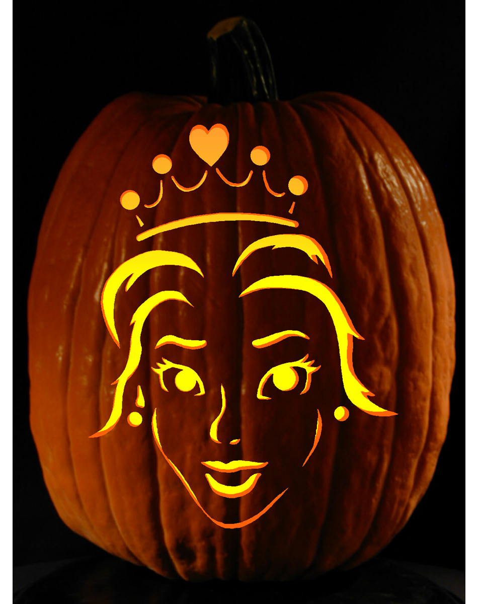 Girl Pumpkin Carving Patterns in inspiration