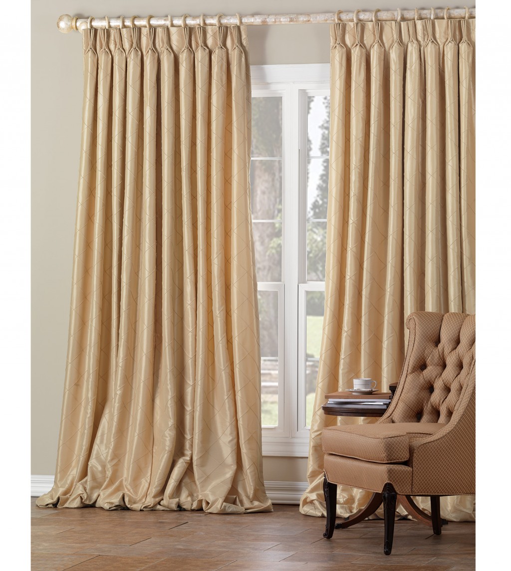Gold Curtain Panels in Curtain