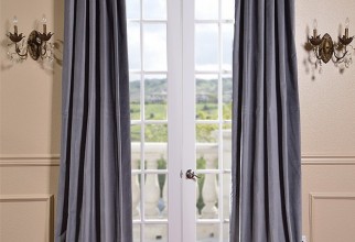 700x922px Gray Velvet Curtains Picture in Curtain