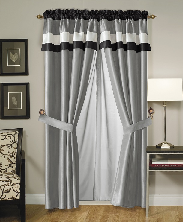 Grey Window Curtains in Curtain
