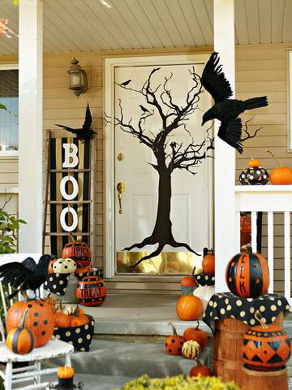 Halloween Front Door Decorations in inspiration