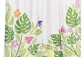397x503px Hibiscus Shower Curtain Picture in Curtain