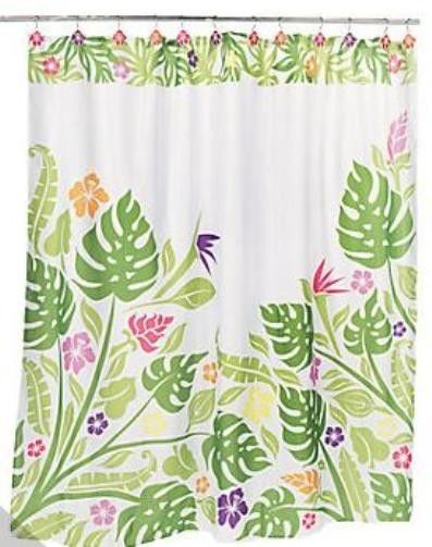 Hibiscus Shower Curtain in Curtain