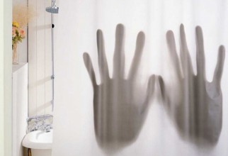 1000x1000px Horror Shower Curtain Picture in Curtain
