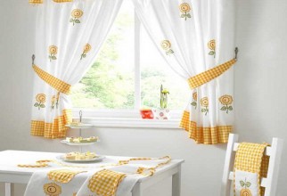 500x500px Kitchen Window Curtain Ideas Picture in Curtain