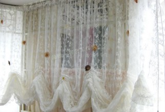 700x525px Lace Curtain Fabric Picture in Curtain