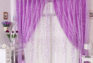 736x736px Light Purple Curtains Picture in Curtain