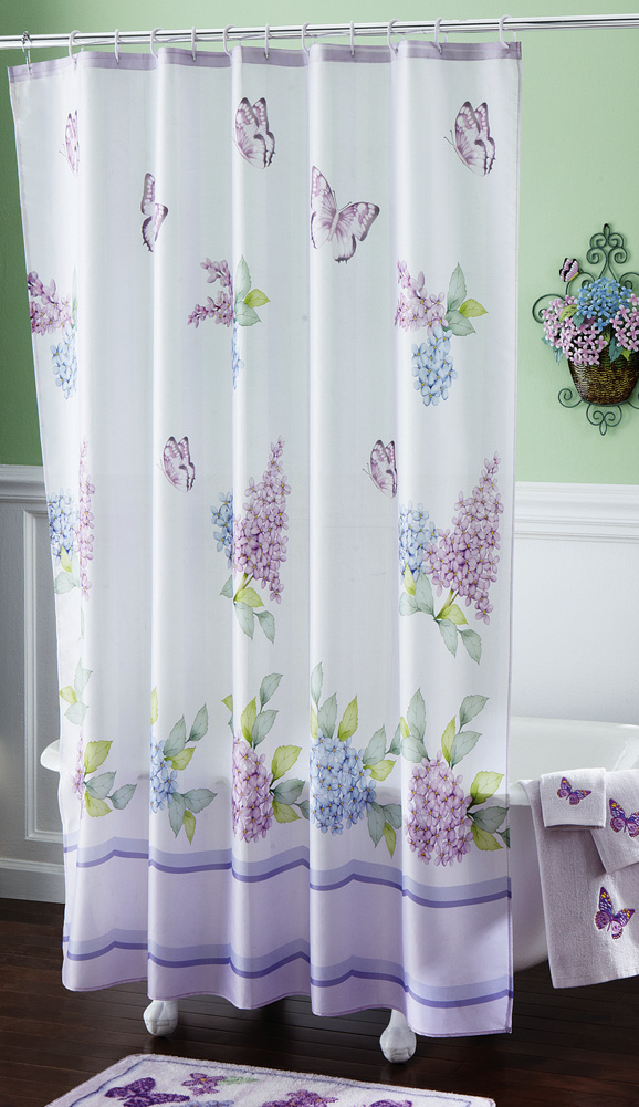 Lilac Shower Curtain in Curtain