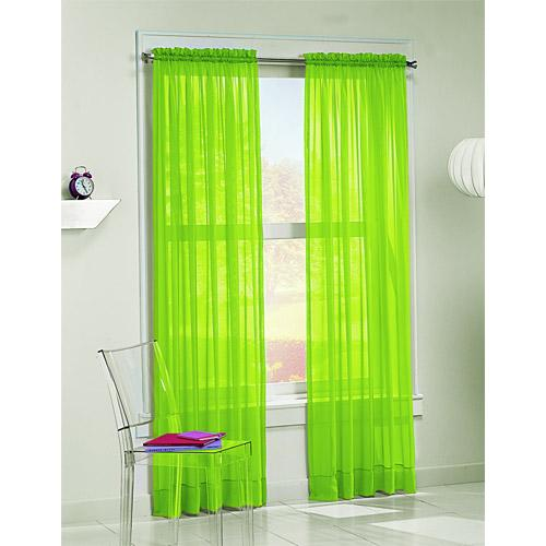 Lime Green Sheer Curtains in Curtain