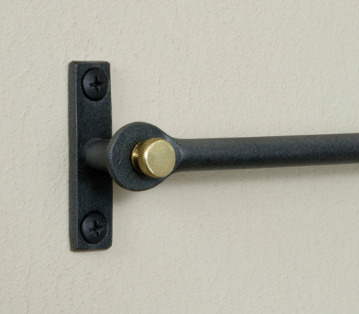 Magnetic Curtain Rod Brackets in Curtain