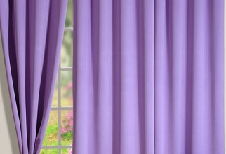 600x600px Mauve Curtains Picture in Curtain
