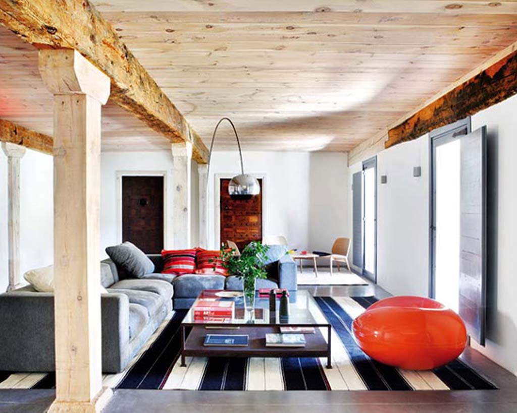 Modern Rustic Living Room in Living Room