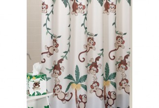 500x500px Novelty Shower Curtain Picture in Curtain