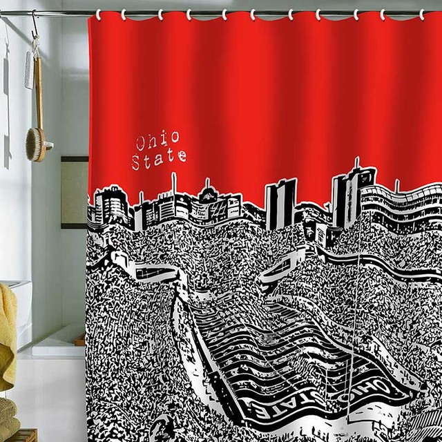 Ohio State Shower Curtain in Curtain