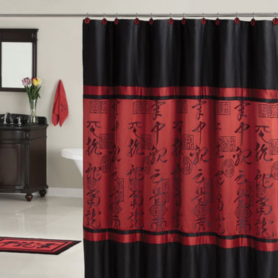 Oriental Shower Curtain in Curtain