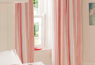 1000x1000px Pink And White Striped Curtains Picture in Curtain