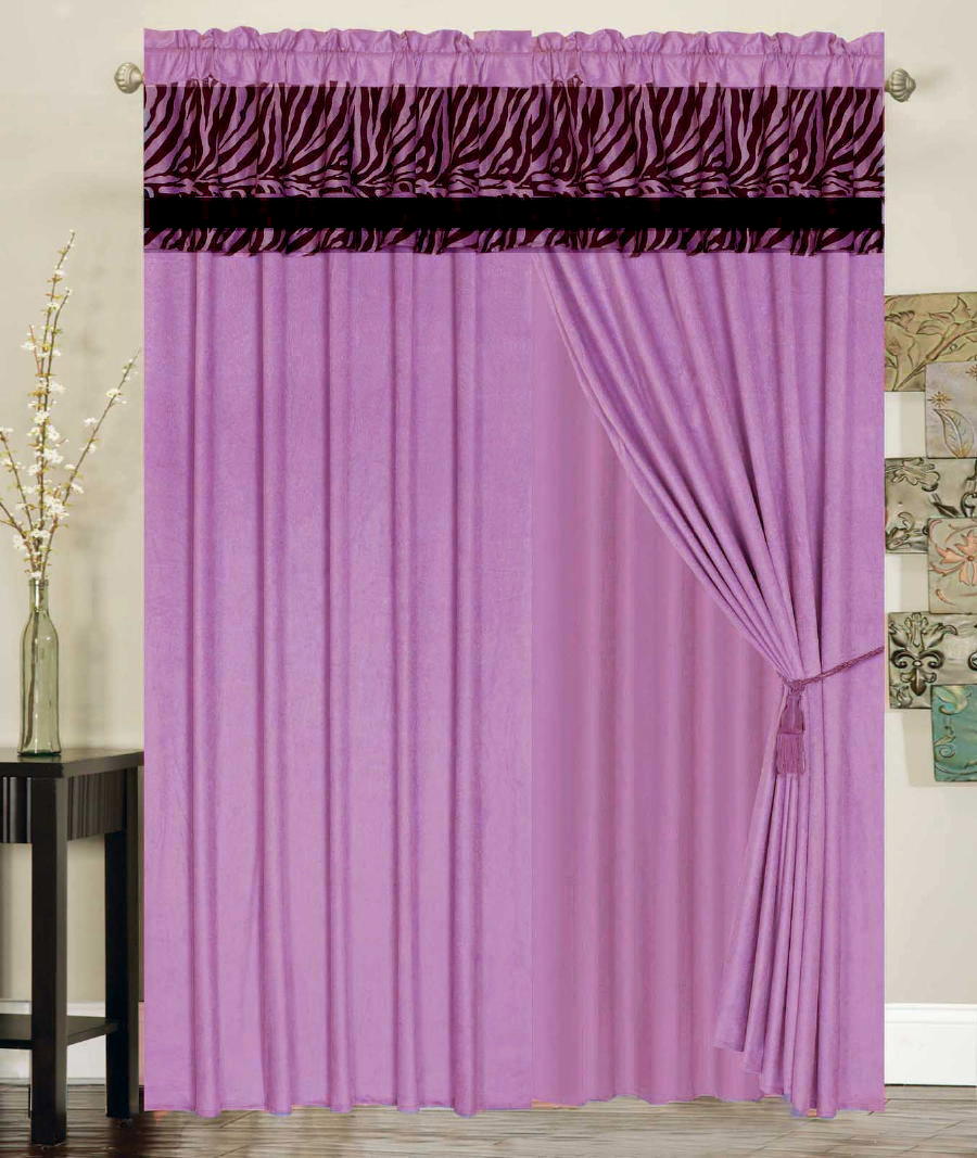 Pink Zebra Curtains in Curtain
