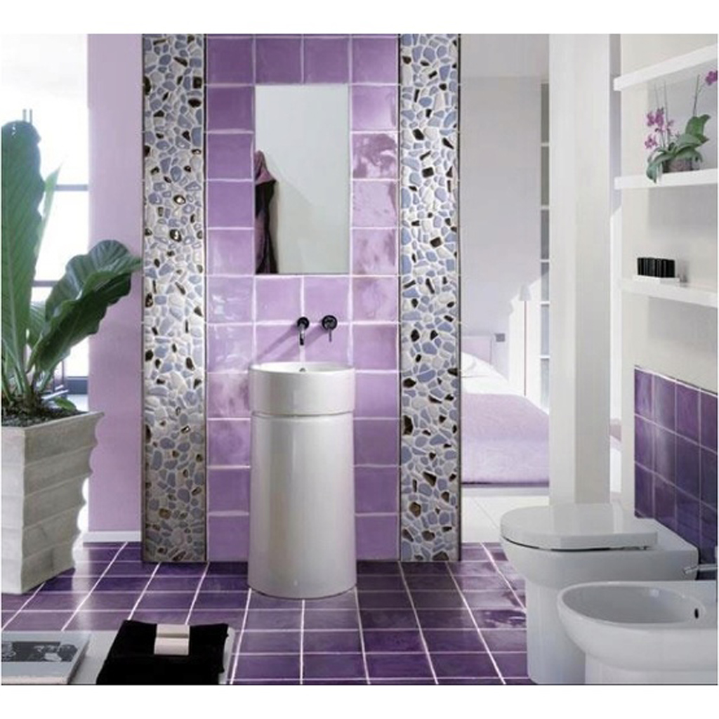 Purple Bathroom Ideas in Bathroom
