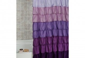 1999x2000px Purple Ruffle Shower Curtain Picture in Curtain