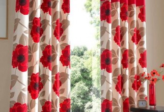 500x652px Red And White Kitchen Curtains Picture in Curtain