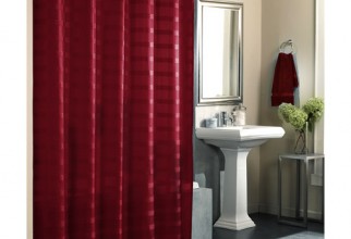 500x500px Red Shower Curtain Liner Picture in Curtain