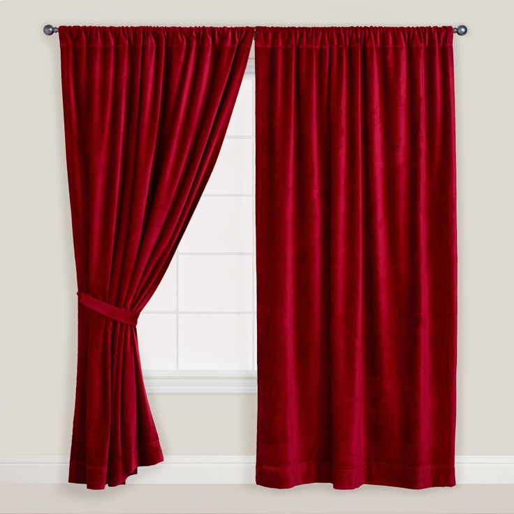 Red Velvet Curtain in Curtain